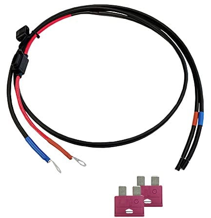 Offgridtec® 1,5m 6mm² Batteriekabel mit 10A Sicherung M8-Ringkabelschuh