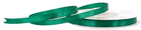 Creativery Rouleau de ruban en satin 6 mm 25 m Vert foncé 587