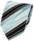 TigerTie Designer Krawatte in mint grün schwarz anthrazit grau gestreift