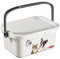 Curver Leckerli- und Futterdose für Tiere, 3 l, Hund & Katze, 25,7 x 17,7 x 11,3 cm, Weiß