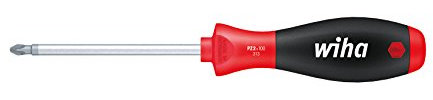 Wiha Schraubendreher SoftFinish® Pozidriv mit Rundklinge (00774) PZ3 x 150 mm ergonomischer Griff für kraftvolles Drehen, Allrounder für Industrie und Handwerk