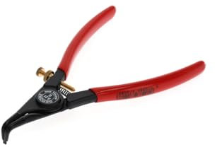 GEDORE Montagezange für Sicherungsring außen, mit Öffnungsfeder/Einstellschraube, 90degree gewinkelt, Spitzen-Ø: 1,8 mm, 8000 A 21G