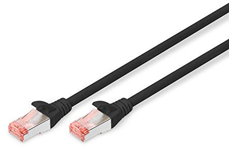 Digitus DK1644030BL Cavo Rete S-Ftp Cat.6 Doppia Schermatura Ls0H, 3 mt, Nero, Cat-6 - 3 m, Cavo patch - S-FTP - LSZH