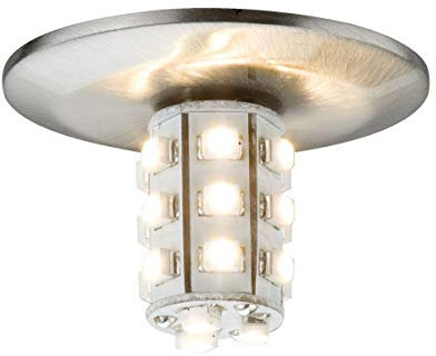 Paulmann 92545 Star Einbauleuchte/Einbaulampe Set rund LED 5x1W 7VA 230/12V G4 40mm Eisen gebürstet/Metall