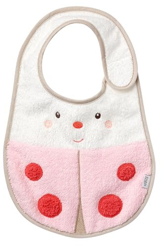 Fehn 068573 Lätzchen Käfer - Kuschelweicher Babylatz mit Tiermotiv,