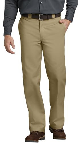 Dickies Men's Original 874 Work Utility Pants, Khaki, 33W / 29L