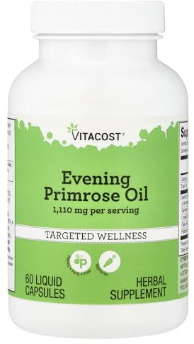 Vitacost Evening Primrose Oil, 60 Liquid Capsules