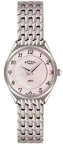 Rotary Damen Uhr Analog Quarz Mit Edelstahl LB08000-18