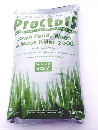 LAWN FERTILISER WEED FEED AND MOSS KILLER - 20KG SACK