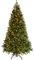 WeRChristmas Pre-Lit Craford Christmas Tree with Pinecones & 500 Chasing Warm LED Lights, 7 feet/2.1m