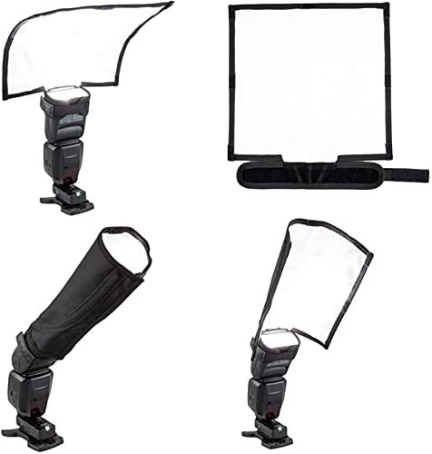 Fomito Foldable Speedlight Reflector Snoot Sealed Flash Softbox Diffuser