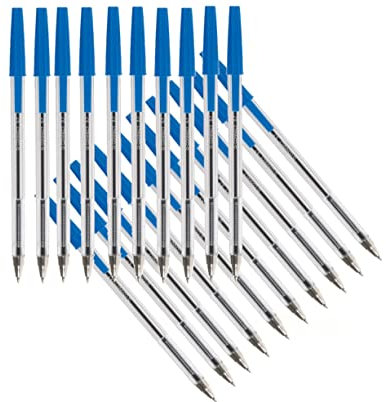 Q-Connect KF34043 Packung mit 20 Kugelschreiber, blau
