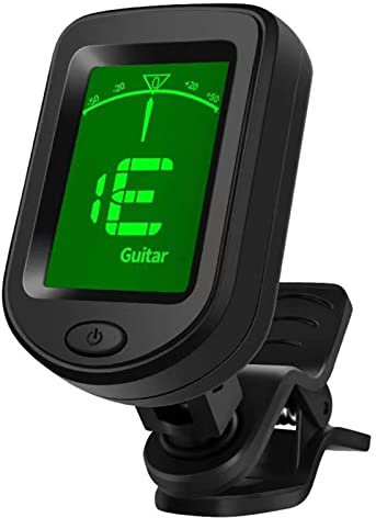 Luckxing Clip- Stimmgerät Tuner Für Gitarre, Bass, Violine, Ukulele, Chromatisches Stimmer Farbbildschirm Gitarrenkapodaster/-stimmgerät Zum Anklipsen Für Gitarre, Bass, Violine, Ukulele, Chromatisch