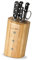 3 Claveles Ash Forgé Juego con 5 Cuchillos y Tijera, Acero Inoxidable, Multicolor, 39.5x19x24 cm