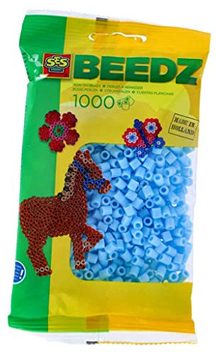 SES SES00714 - Perlen, 1000 Stück, hellblau