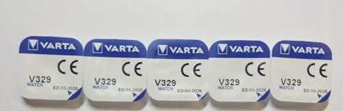 Pile de montre bouton varta 329 SR731SW 1.55v lot 5 piles