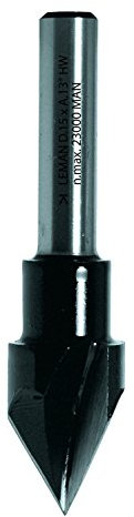 Leman 4318.700.00 Mèche à écrire à pointe laser en Acier 60° ø 15 mm queue de 8 mm