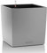 LECHUZA CUBE Premium 40 silber metallic 16368
