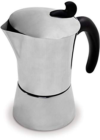 Jata Hogar CAX4 CAFETERA Italiana INDUCCION INOX, Gris, Pequeño