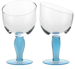 CRISTALICA Eiscremeglas Eisbecher 2er-Set blau Vienna Gelato 330ml