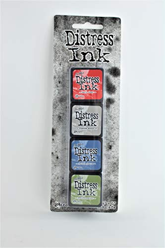 Distress Mini Ink Pads 4/Pkg-Kit 5