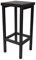 Magnetic Mobel Barhocker Stahl Holz massiv Barstuhl Industrial Design Metall Hocker H 70 cm (Nussbaum)