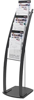 Deflecto A4 Contemporary Literature Floor Stand - Black