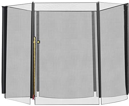 HOMCOM 8ft Trampoline Net Replacement Safety Net Enclosure Net Spare New w/ 6 Poles