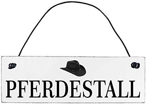 Shabby Chic Vintage Schild Pferdestall Dekoschild Türschild