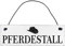Shabby Chic Vintage Schild Pferdestall Dekoschild Türschild