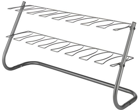 Whitmor 4-Pair Boot Stand - Gunmetal