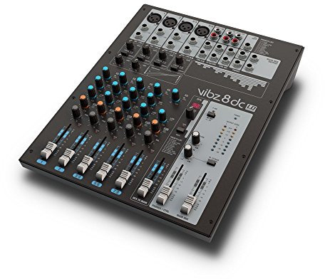 LD Systems VIBZ 8 DC - 8-Kanal Mischpult mit DFX und Kompressor, schwarz