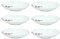 Van Well Lot de 6 assiettes creuses Kyoto - 450 ml - 215 x 215 mm - Assiettes à salade, saladier, service - Vaisselle en porcelaine - Décor floral - Rose et rouge