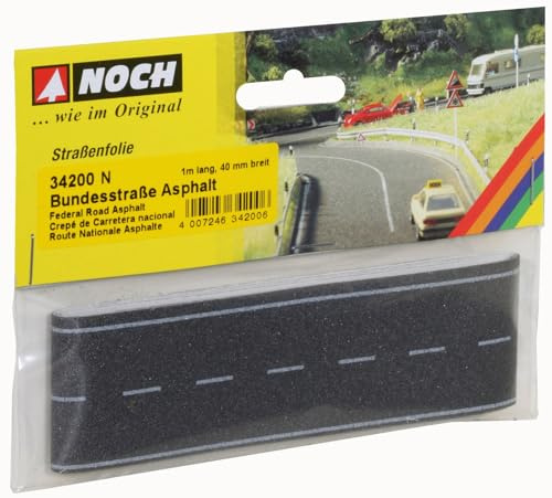Noch 34200 100 x 4 cm Federal Road Asphalt Landscape Modelling