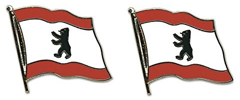 Yantec Flaggenpin 2er Pack Berlin Pin Anstecknadel Fahnenpin