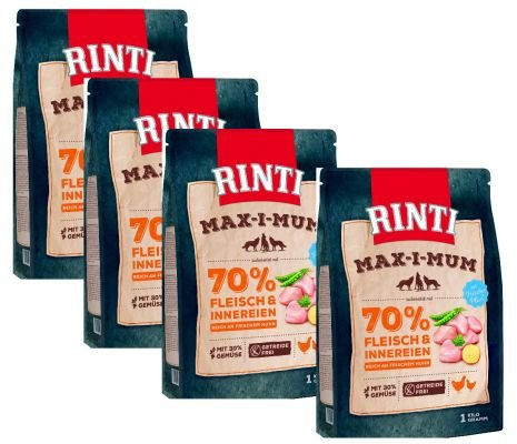 Rinti Max-i-Mum Huhn GETREIDEFREI 1kg 4er Pack (4 x 1kg)