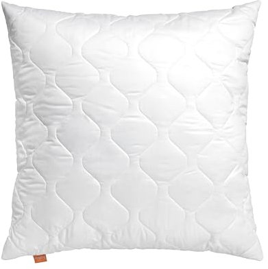 sleepling 190027 Komfort 200 Kopfkissen | Mikrofaser (52%) Baumwolle (48%) | Made in EU | waschbar 60 Grad | Ökotex 100 | 80 x 80 cm, weiß