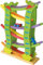 Circuit en bois à billes: Toboggan pour petites voitures - 27 cm x 39 cm