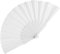 eBuyGB Folding Handheld Pretty Hand Fan Wedding Party Accessory Pocket Sized Fan For Wedding Gift, Party Favors, DIY Decoration, Summer Holidays, Home Décor, White