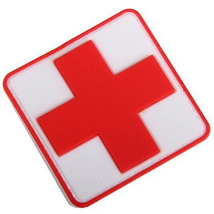Genérico B0JO Red Cross armband, Acrylic, rot