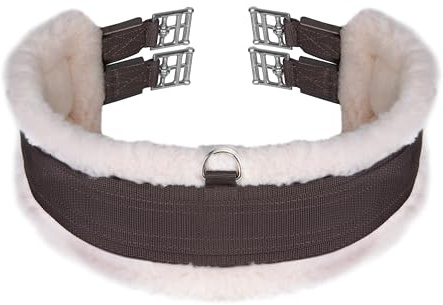 Shires Fleece Lined Girth (Brown, 50)