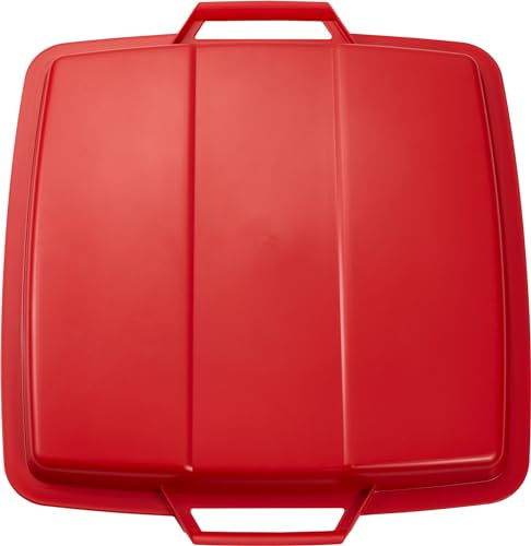 Graf Deckel Mehrzweck-Behälter eckig 90 Liter rot