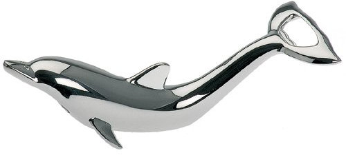 Flaschenöffner Delphin versilbert Kapselheber Flaschen Öffner