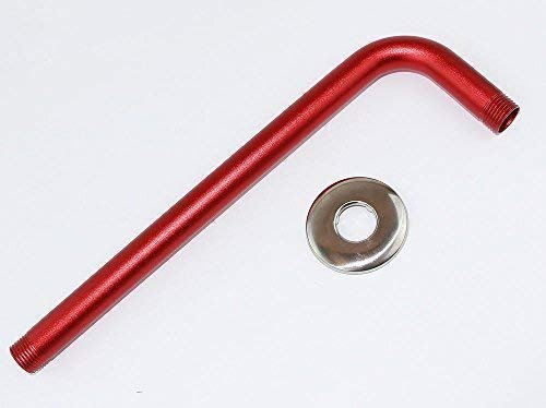 30cm Zulaufarm Wandarm für Duschkopf Duschbrause (Arm-Rot)