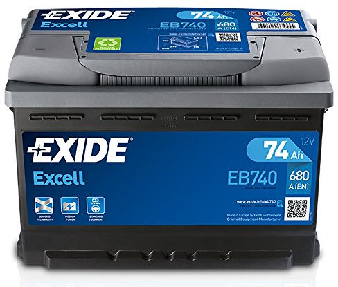 Exide Excell starting battery 100 Ah