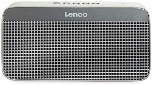 Lenco BT-200 light Tragbarer Bluetooth Stereo-Lautsprecher mit Disco-Lichteffekt und Multiverbindung, Bluetooth, Micro USB, AUX-Eingang, NFC Pairing, Mikrofon