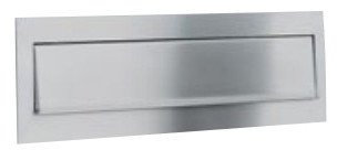 Serafini Briefeinwurf-Klappe aus Edelstahl V4A, Postschlitz recht-eckig 335mm x 95mm x 3mm, Außen-Einwurfblende