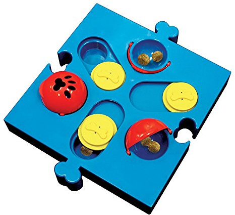 SPOT by Ethical Products Interactive Seek-A-Treat Flip 'N' Slide Dog Toy Puzzle | Dog Treat Reward Toy Connector Puzzle Improves Your Dog's IQ | Specially Designed for Training Treats