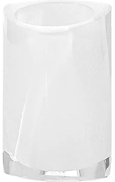 Gedy 4698s200300 – Zahnputzbecher g-twist weiß satiniert