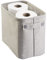 mDesign Toilettenpapierhalter (klein) aus Baumwolle – auch als Aufbewahrungskorb für Handtücher und Zeitungen – elegante Toilettenpapier-Aufbewahrung – hellgrau